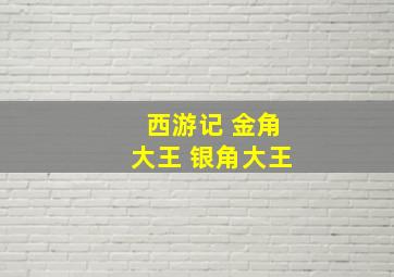 西游记 金角大王 银角大王